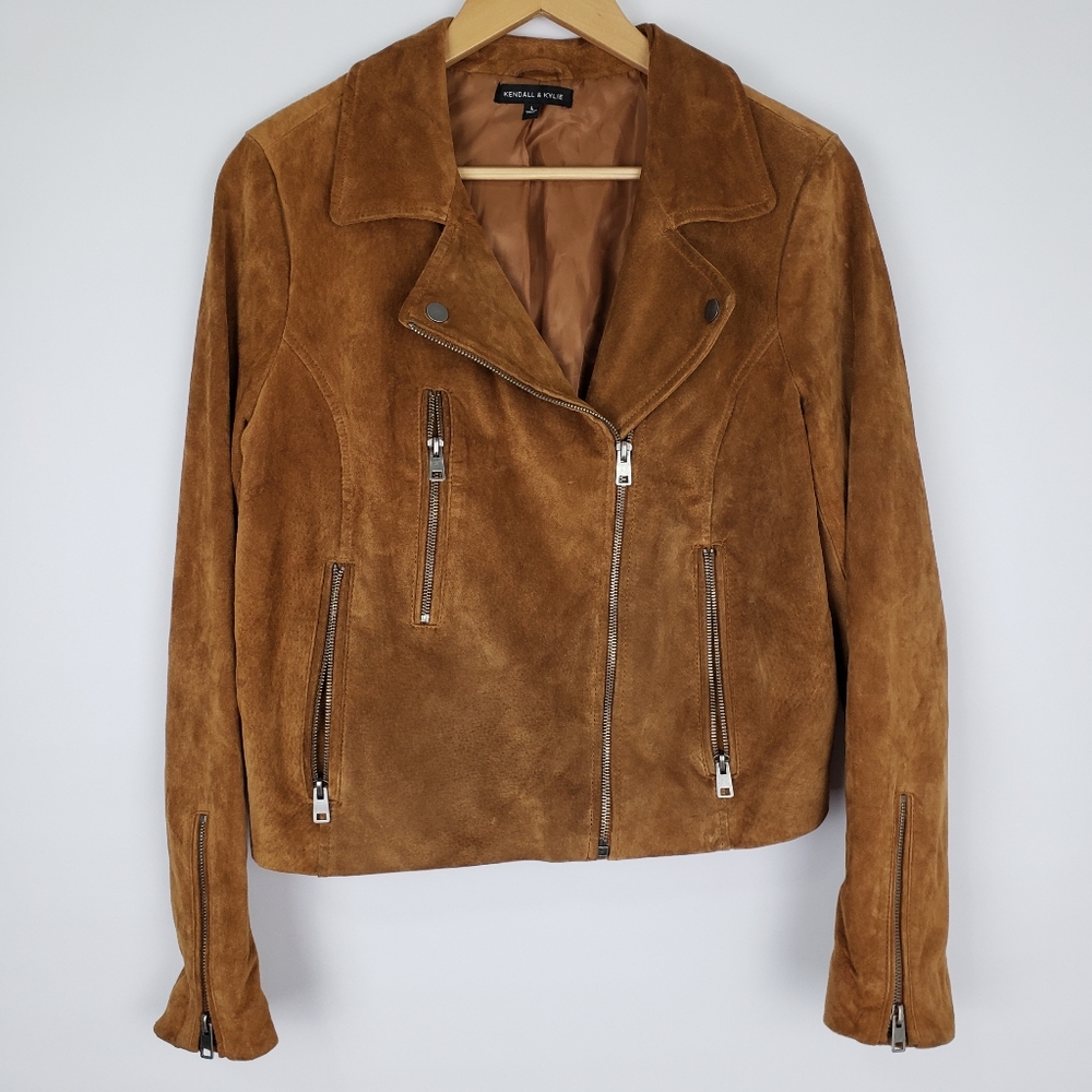 Kendall & Kylie Suede Leather Jacket
